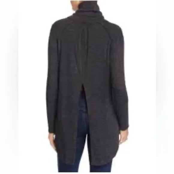 Free People We the Free Split Back‎ Gray Turtleneck Size Small - Picture 3 of 9